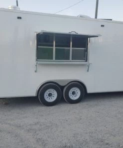 8.5' x 20' White Bakery Concession Food Trailer With Appliances -Cheap Concession Trailers Shop 20191001 175336 1