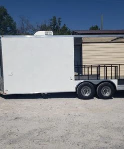 8.5' x 22' White Porch Style Concession Food Trailer -Cheap Concession Trailers Shop 20191003 123938 1