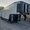 8.5' x 40' White Gooseneck Concession Food Trailer With Appliances