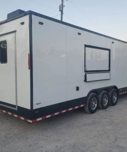 8.5' x 40' White Gooseneck Concession Food Trailer With Appliances 78 8.5' x 40' White Gooseneck Concession Food Trailer With Appliances -Cheap Concession Trailers Shop 20191003 175140 1