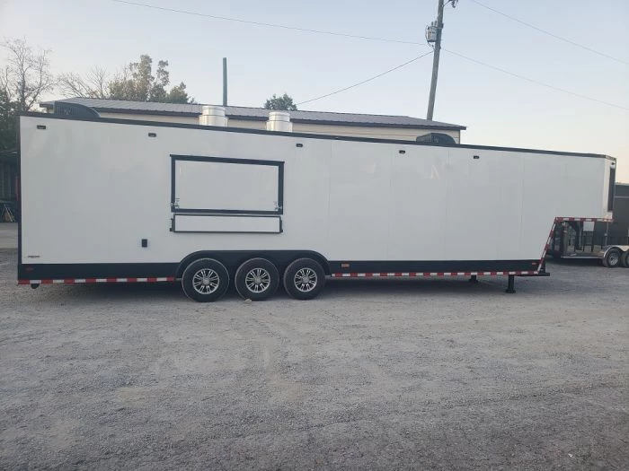 8.5' x 40' White Gooseneck Concession Food Trailer With Appliances 38 8.5' x 40' White Gooseneck Concession Food Trailer With Appliances - Image 38