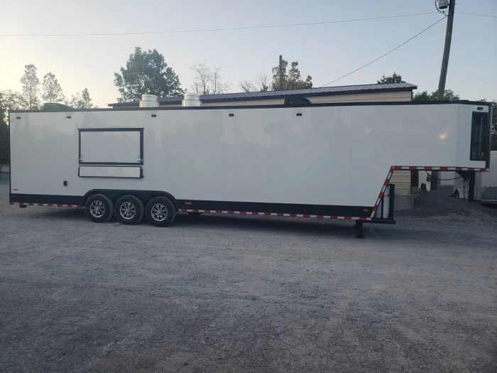 8.5' x 40' White Gooseneck Concession Food Trailer With Appliances 5 8.5' x 40' White Gooseneck Concession Food Trailer With Appliances - Image 5