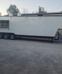 8.5' x 40' White Gooseneck Concession Food Trailer With Appliances 71 8.5' x 40' White Gooseneck Concession Food Trailer With Appliances -Cheap Concession Trailers Shop 20191003 175241 1