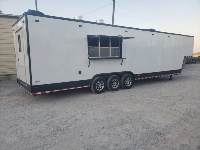 8.5' x 40' White Gooseneck Concession Food Trailer With Appliances 27 8.5' x 40' White Gooseneck Concession Food Trailer With Appliances - Image 27