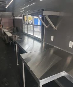 8.5' x 40' White Gooseneck Concession Food Trailer With Appliances 86 8.5' x 40' White Gooseneck Concession Food Trailer With Appliances -Cheap Concession Trailers Shop 20191003 175418 1