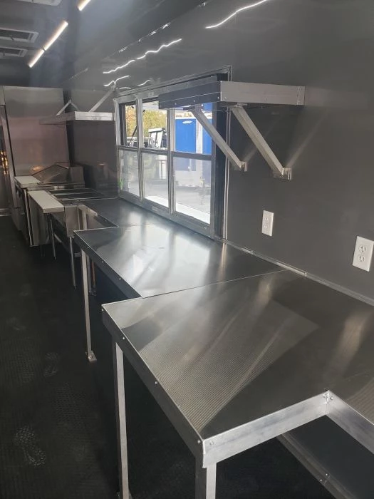 8.5' x 40' White Gooseneck Concession Food Trailer With Appliances 36 8.5' x 40' White Gooseneck Concession Food Trailer With Appliances - Image 36