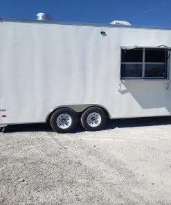 8.5' x 18' White Concession Food Trailer -Cheap Concession Trailers Shop 20191005 111238 1