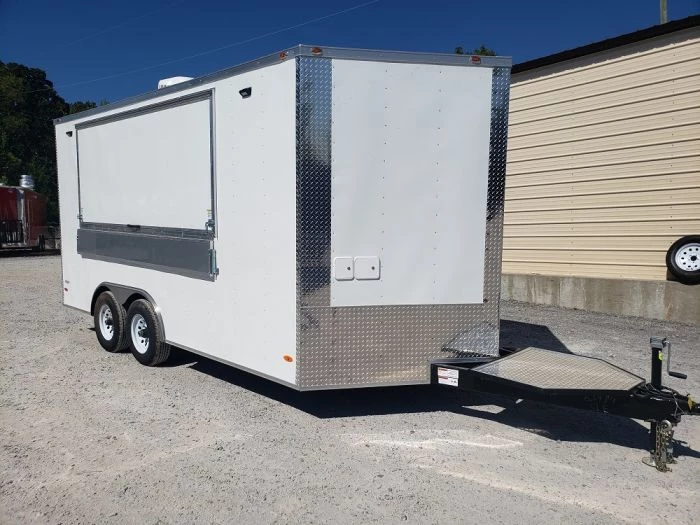 8.5' x 16' White Catering Concession Food Trailer With Appliances 20 8.5' x 16' White Catering Concession Food Trailer With Appliances - Image 20