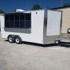 8.5' x 16' White Catering Concession Food Trailer With Appliances