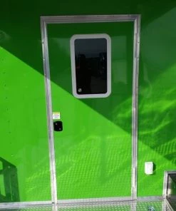 8.5' x 24' Lime Green Porch Style Concession Trailer with Restroom -Cheap Concession Trailers Shop 20191015 092428 1