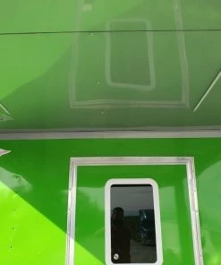 8.5' x 24' Lime Green Porch Style Concession Trailer with Restroom -Cheap Concession Trailers Shop 20191015 092430 1
