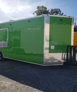 8.5' x 24' Lime Green Porch Style Concession Trailer with Restroom and Appliances 33 8.5' x 24' Lime Green Porch Style Concession Trailer with Restroom and Appliances -Cheap Concession Trailers Shop 20191018 133212 1