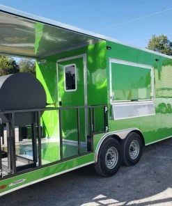 8.5' x 24' Lime Green Porch Style Concession Trailer with Restroom and Appliances 57 8.5' x 24' Lime Green Porch Style Concession Trailer with Restroom and Appliances -Cheap Concession Trailers Shop 20191018 133227 1