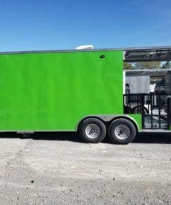 8.5' x 24' Lime Green Porch Style Concession Trailer with Restroom and Appliances 42 8.5' x 24' Lime Green Porch Style Concession Trailer with Restroom and Appliances -Cheap Concession Trailers Shop 20191018 133318 1