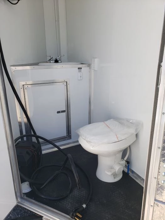 8.5' x 24' Lime Green Porch Style Concession Trailer with Restroom and Appliances 29 8.5' x 24' Lime Green Porch Style Concession Trailer with Restroom and Appliances - Image 29