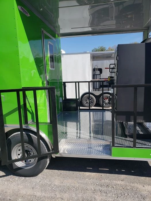 8.5' x 24' Lime Green Porch Style Concession Trailer with Restroom and Appliances 9 8.5' x 24' Lime Green Porch Style Concession Trailer with Restroom and Appliances - Image 9