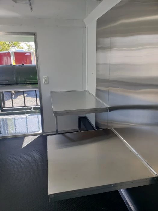 8.5' x 24' Lime Green Porch Style Concession Trailer with Restroom and Appliances 6 8.5' x 24' Lime Green Porch Style Concession Trailer with Restroom and Appliances - Image 6