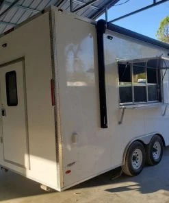 8.5' x 20' White Concession Food Trailer With Appliances -Cheap Concession Trailers Shop 20191019 075116 1