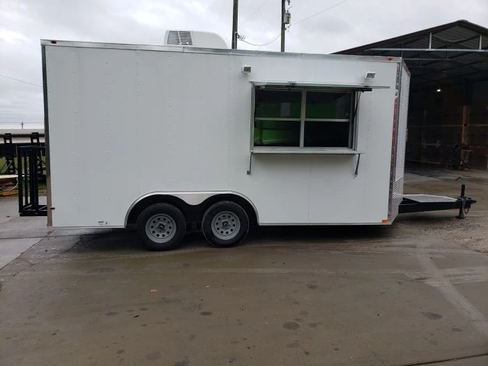 8.5' x 16' White Concession Food Trailer 16 8.5' x 16' White Concession Food Trailer - Image 16