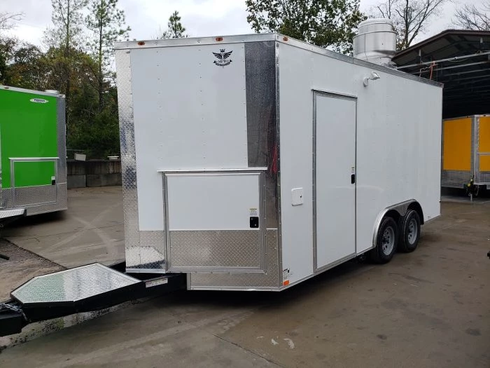 8.5' x 16' White Concession Food Trailer 11 8.5' x 16' White Concession Food Trailer - Image 11