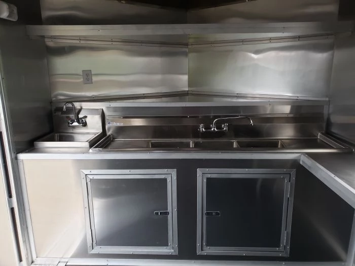 8.5' x 16' White Concession Food Trailer 8 8.5' x 16' White Concession Food Trailer - Image 8