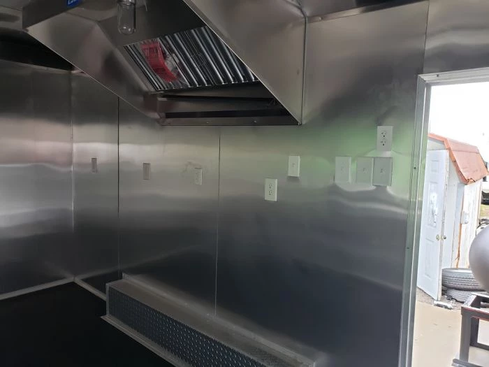 8.5' x 16' White Concession Food Trailer 13 8.5' x 16' White Concession Food Trailer - Image 13