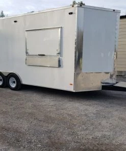 8.5' x 18' White Concession Food Trailer With Appliances -Cheap Concession Trailers Shop 20191029 164950 1 1