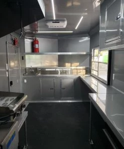 8.5' x 18' White Concession Food Trailer With Appliances -Cheap Concession Trailers Shop 20191029 165259 up 1