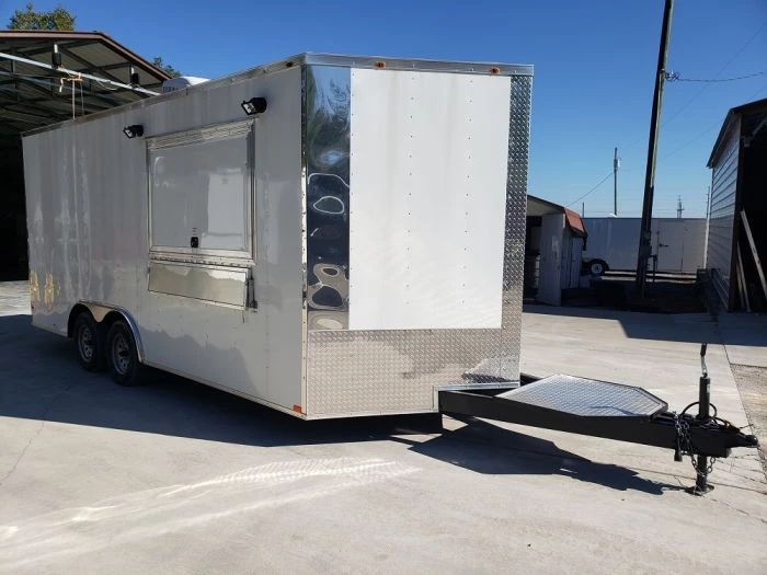 8.5' x 18' White Concession Food Trailer With Appliances 16 8.5' x 18' White Concession Food Trailer With Appliances - Image 16