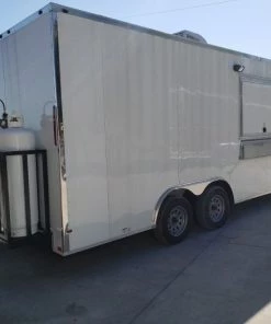 8.5' x 18' White Concession Food Trailer With Appliances 45 8.5' x 18' White Concession Food Trailer With Appliances -Cheap Concession Trailers Shop 20191106 102858 2 1