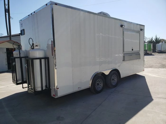 8.5' x 18' White Concession Food Trailer With Appliances 18 8.5' x 18' White Concession Food Trailer With Appliances - Image 18