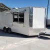 8.5' x 18' White Concession Food Trailer With Appliances