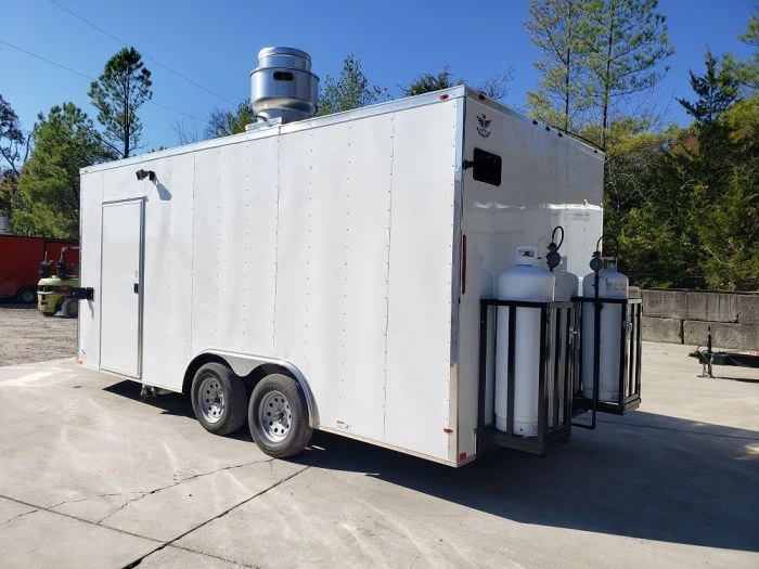 8.5' x 18' White Concession Food Trailer With Appliances 3 8.5' x 18' White Concession Food Trailer With Appliances - Image 3