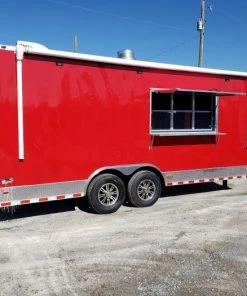8.5' x 27' Victory Red Gooseneck Concession Food Trailer -Cheap Concession Trailers Shop 20191113 110448 1 1