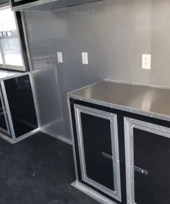 8.5' x 24' Black Porch Style Concession Food Trailer -Cheap Concession Trailers Shop 20191211 102615 1