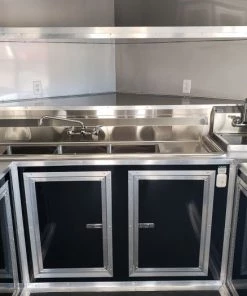 8.5' x 24' Black Porch Style Concession Food Trailer -Cheap Concession Trailers Shop 20191211 102625 1