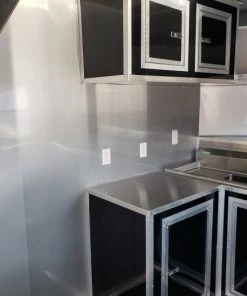 8.5' x 24' Black Porch Style Concession Food Trailer -Cheap Concession Trailers Shop 20191211 102629 1