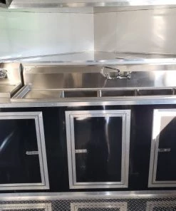 8.5' x 20' Light Pewter Porch Style Concession Food Trailer -Cheap Concession Trailers Shop 20191211 103950 1