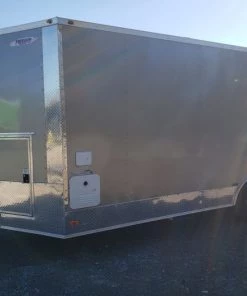 8.5' x 20' Light Pewter Porch Style Concession Food Trailer -Cheap Concession Trailers Shop 20191211 104018 1