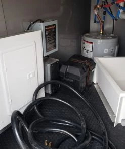 8.5' x 24' Black Porch Style Concession Food Trailer With Appliances -Cheap Concession Trailers Shop 20191226 095423 1