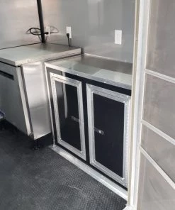 8.5' x 24' Black Porch Style Concession Food Trailer With Appliances -Cheap Concession Trailers Shop 20191226 095554 1