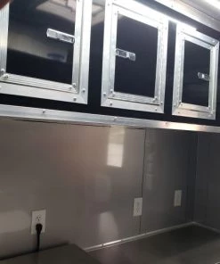 8.5' x 24' Black Porch Style Concession Food Trailer With Appliances -Cheap Concession Trailers Shop 20191226 095744 1