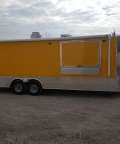 8.5' x 24' Yellow Food Vending Concession Trailer -Cheap Concession Trailers Shop 20200129 110959