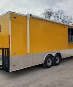 8.5' x 24' Yellow Food Vending Concession Trailer -Cheap Concession Trailers Shop 20200129 111117