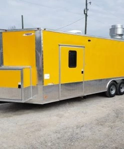 8.5' x 24' Yellow Food Vending Concession Trailer -Cheap Concession Trailers Shop 20200129 111145