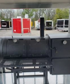 8.5' x 24' Black Porch Style BBQ Vending Food Trailer with Appliances -Cheap Concession Trailers Shop 20200312 100132 1