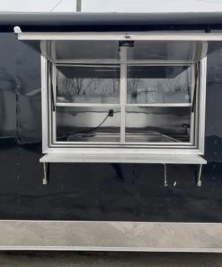 8.5' x 24' Black Porch Style BBQ Vending Food Trailer with Appliances -Cheap Concession Trailers Shop 20200312 100435 1