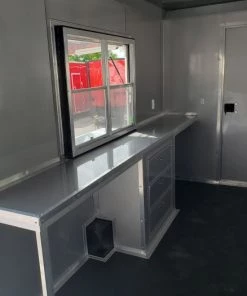 8.5' x 20' Victory Red Office Trailer -Cheap Concession Trailers Shop 20200805 105112