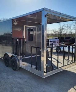 Concession Trailer 8.5' X 22' Charcoal Grey Food Event Catering -Cheap Concession Trailers Shop 20220326 090354