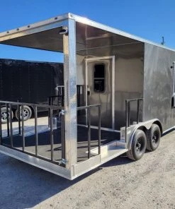 Concession Trailer 8.5' X 22' Charcoal Grey Food Event Catering -Cheap Concession Trailers Shop 20220326 090417